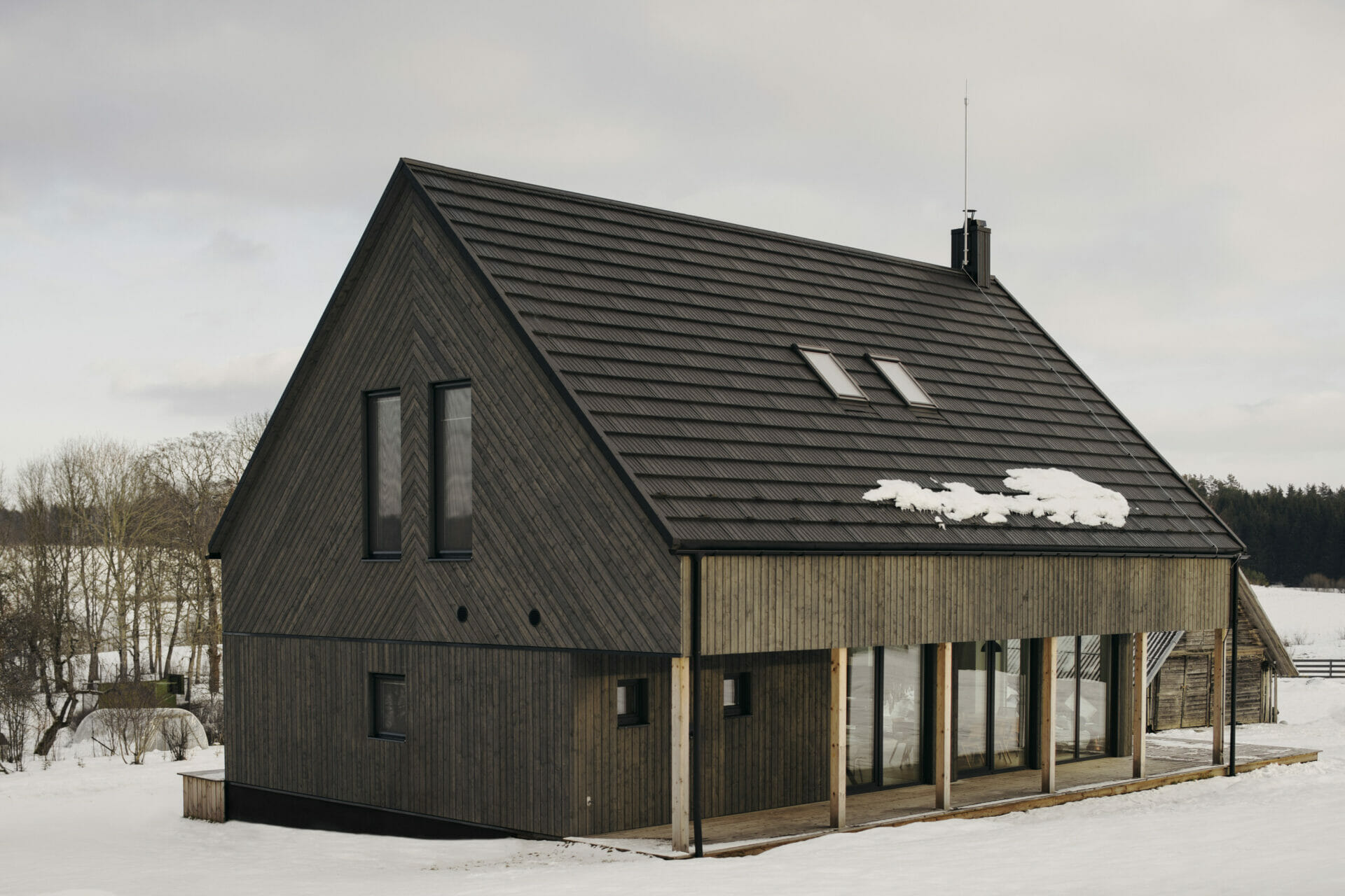 Black timber house development